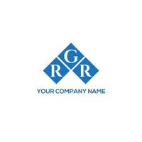 RGR letter logo design on WHITE background. RGR creative initials letter logo concept. RGR letter design. vector