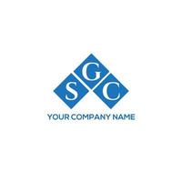 SGC creative initials letter logo concept. SGC letter design.SGC letter logo design on WHITE background. SGC creative initials letter logo concept. SGC letter design. vector