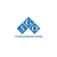 SGO letter logo design on WHITE background. SGO creative initials letter logo concept. SGO letter design. vector