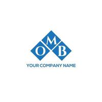 OMB creative initials letter logo concept. OMB letter design.OMB letter logo design on WHITE background. OMB creative initials letter logo concept. OMB letter design. vector