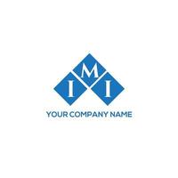 IMI letter logo design on WHITE background. IMI creative initials letter logo concept. IMI letter design. vector