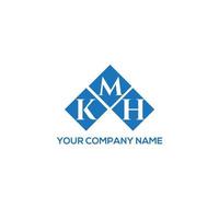 KMH letter logo design on WHITE background. KMH creative initials letter logo concept. KMH letter design. vector