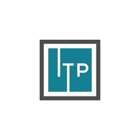 ITP letter logo design on WHITE background. ITP creative initials letter logo concept. ITP letter design. vector