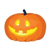 calabaza sonriente para halloween. vector