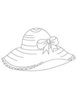 Cap Coloring Pages for Kids vector