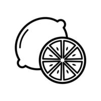 plantilla de diseño de vector de icono de limón