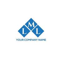 LML letter logo design on WHITE background. LML creative initials letter logo concept. LML letter design. vector