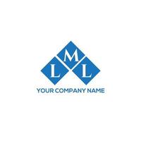 LML letter logo design on WHITE background. LML creative initials letter logo concept. LML letter design. vector