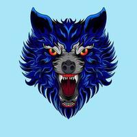 Character Animal wolf Beast Hand drawn colored Vector illustrations. for t-shirt graphics, banner, fashion prints, slogan tees, stickers, flyer, posters and other creative uses