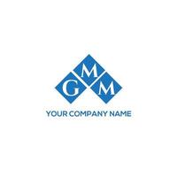 GMM letter logo design on WHITE background. GMM creative initials letter logo concept. GMM letter design. vector