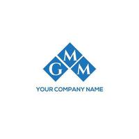 GMM letter logo design on WHITE background. GMM creative initials letter logo concept. GMM letter design. vector