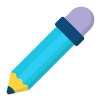 pencil flat icon , photography and digital art flat vector design