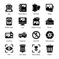 digital art and drawing icons set isolated on white background vector