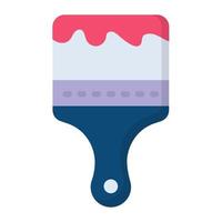 paint brush flat icon , photography and digital art flat vector design