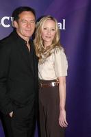LOS ANGELES, JAN 15 - Jason Isaacs, Anne Heche at the NBCUniversal Cable TCA Winter 2015 at a The Langham Huntington Hotel on January 15, 2015 in Pasadena, CA photo