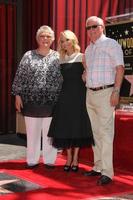 LOS ANGELES, JUL 24 -  Kristin Chenoweth, parents at the Kristin Chenoweth Hollywood Walk of Fame Star Ceremony at the Hollywood Blvd on July 24, 2015 in Los Angeles, CA photo