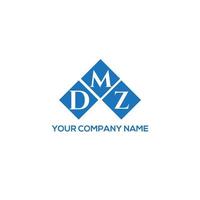 DMZ letter logo design on WHITE background. DMZ creative initials letter logo concept. DMZ letter design. vector