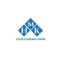 HMK letter logo design on WHITE background. HMK creative initials letter logo concept. HMK letter design. vector