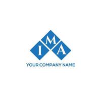 IMA letter logo design on WHITE background. IMA creative initials letter logo concept. IMA letter design. vector