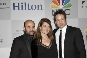 LOS ANGELES, JAN 11 - Nia Vardalos, Ian Gomez, David Duchovny at the NBC Post Golden Globes Party at a Beverly Hilton on January 11, 2015 in Beverly Hills, CA photo