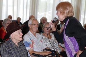 LOS ANGELES, JUL 27 - Norbert Wagner, Pam Kay at the Norbert Wagner Wish of a Lifetime Pam Kay and the Tap Chicks Performance at the Brookdale Senior Living Center on July 27, 2016 in Loma Linda, CA photo