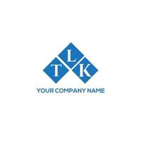 TLK letter logo design on WHITE background. TLK creative initials letter logo concept. TLK letter design. vector