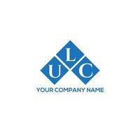 ULC letter logo design on WHITE background. ULC creative initials letter logo concept. ULC letter design. vector