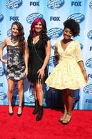 LOS ANGELES, MAY 21 -  Kristen O Connor, Jessica Meuse, Majesty Rose at the American Idol Season 13 Finale at Nokia Theater at LA Live on May 21, 2014 in Los Angeles, CA photo