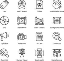 digital art and drawing icons set isolated on white background vector