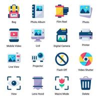 digital art and drawing icons set isolated on white background vector