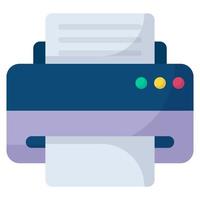 printer flat icon , photography and digital art flat vector design