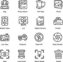 digital art and drawing icons set isolated on white background vector