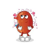 kidney mascot vector