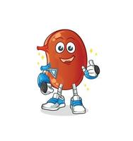 kidney mascot vector