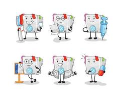 mascota de dibujos animados de lavadora