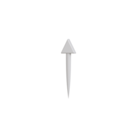 3d Isolated White Arrow png