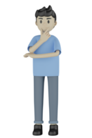 3d Isolated Man doing Activity png