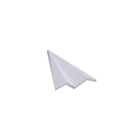 flecha blanca aislada 3d png