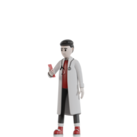 médico 3d isolado com snelli png