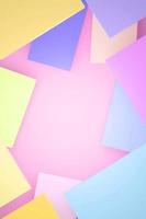 3D rendering for beautiful colorful backgrounds Made in square shape with clipping path photo