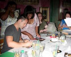 LOS ANGELES, AUG 1 - William deVry, fans at the William deVry Fan Club Event at the California Canteen on August 1, 2014 in Los Angeles, CA photo