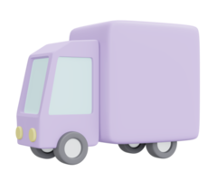 Truck delivery icon shipping business 3d render png