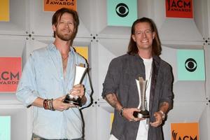 LAS VEGAS, APR 3 - Brian Kelley, Tyler Hubbard, Florida Georgia Line at the 51st Academy of Country Music Awards at the MGM Grand Garden Arena on April 3, 2016 in Las Vegas, NV photo