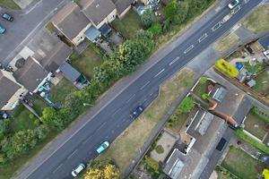 Aerial footage by drone high angle view of London Luton City of England Great Britain photo