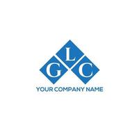 GLC letter logo design on WHITE background. GLC creative initials letter logo concept. GLC letter design. vector