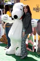 LOS ANGELES, NOV 1 - Snoopy, Kate Linder at the The Peanuts Movie Los Angeles Premiere at the Village Theater on November 1, 2015 in Westwood, CA photo