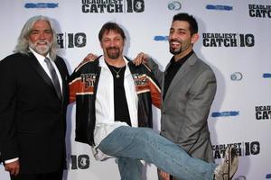 LOS ANGELES, APR 22 - Bill Wichrowski, Johnathan Hillstrand, Josh Harris at the Deadliest Catch Season 10 Premiere Screening at ArcLight Hollywood Theaters on April 22, 2014 in Los Angeles, CA photo