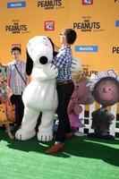 LOS ANGELES, NOV 1 - Christopher Gorham, family, friend at the The Peanuts Movie Los Angeles Premiere at the Village Theater on November 1, 2015 in Westwood, CA photo