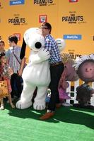 LOS ANGELES, NOV 1 - Christopher Gorham, family, friend at the The Peanuts Movie Los Angeles Premiere at the Village Theater on November 1, 2015 in Westwood, CA photo