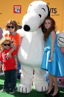 LOS ANGELES, NOV 1 - August Maturo, his Ocean Maturo, Francesca Capaldi at the The Peanuts Movie Los Angeles Premiere at the Village Theater on November 1, 2015 in Westwood, CA photo